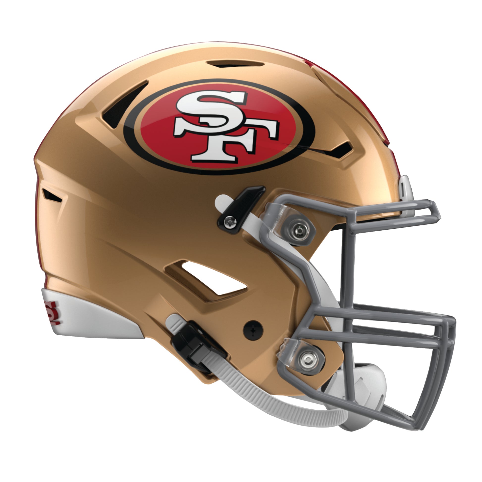 San Francisco 49ers: 2022 Outdoor Helmet - Officially Licensed NFL