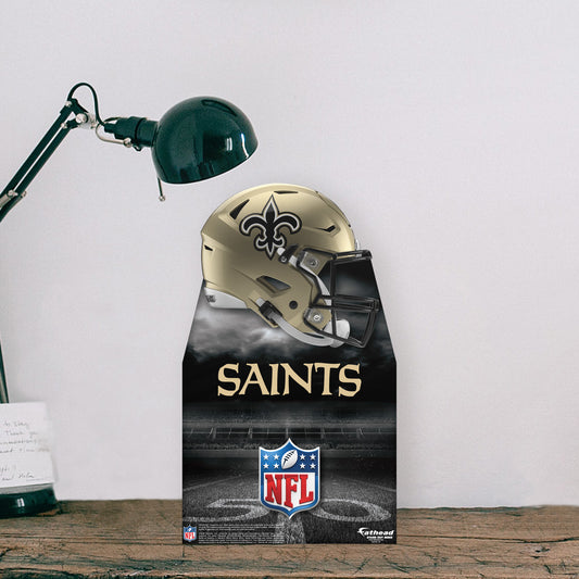 New Orleans Saints:   Helmet  Mini   Cardstock Cutout  - Officially Licensed NFL    Stand Out