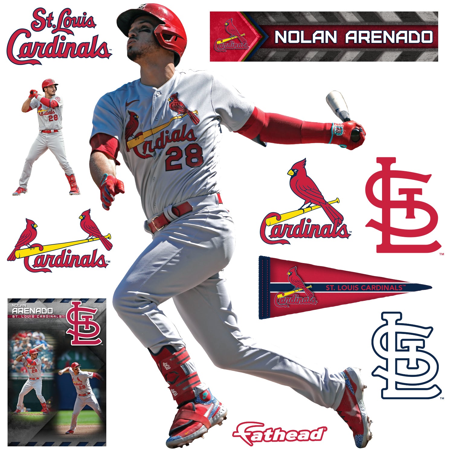 .com: Nolan Arenado St. Louis Cardinals MLB Kids Youth 8-20
