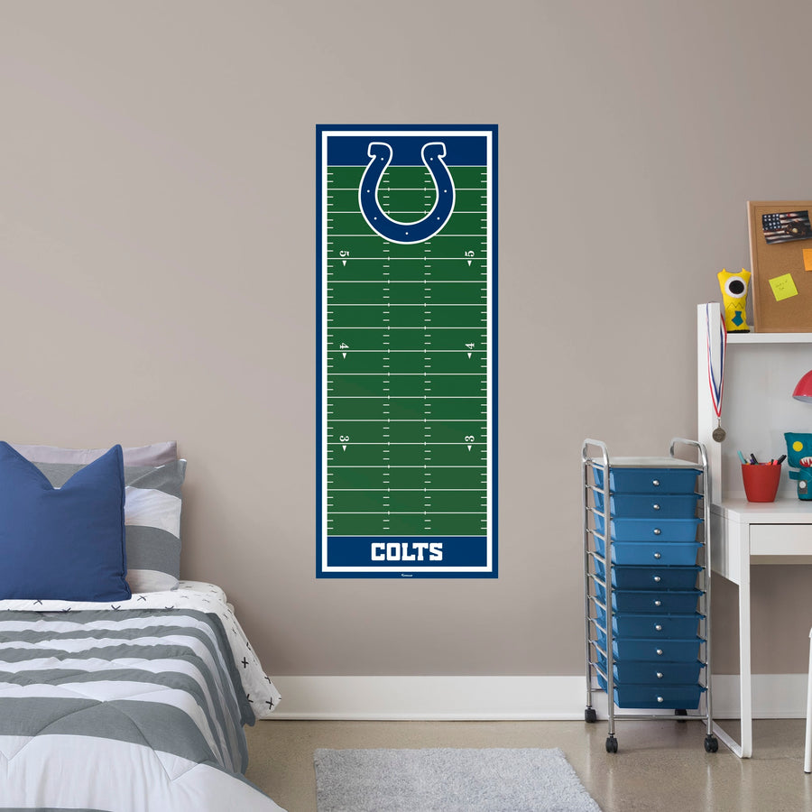 Indianapolis Colts - Growth Chart - Official NFL - Reusable Vinyl Wall Decal