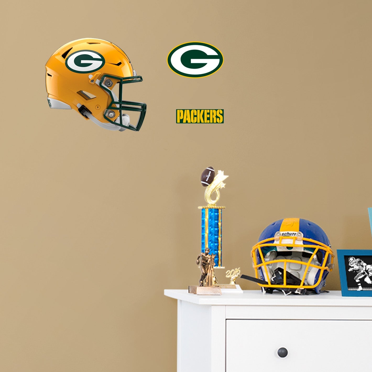 Green Bay Packers: Helmet - Officially Licensed NFL Removable Adhesive Decal
