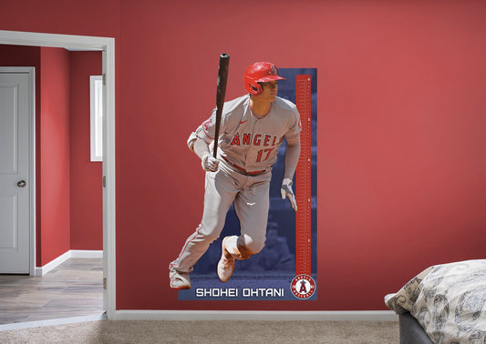 Los Angeles Angels: Shohei Ohtani  Growth Chart        - Officially Licensed MLB Removable Wall   Adhesive Decal
