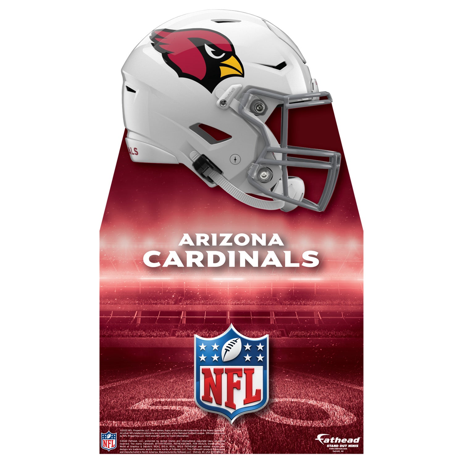 Arizona Cardinals: 2022 Helmet - Officially Licensed NFL Removable Adhesive  Decal