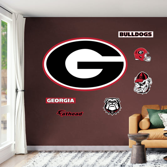 Georgia Bulldogs:   G Logo        - Officially Licensed NCAA Removable     Adhesive Decal
