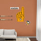 Pittsburgh Penguins:    Foam Finger        - Officially Licensed NHL Removable     Adhesive Decal