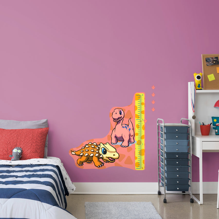 Growth Charts Dinosaurs 04  - Removable Wall Decal