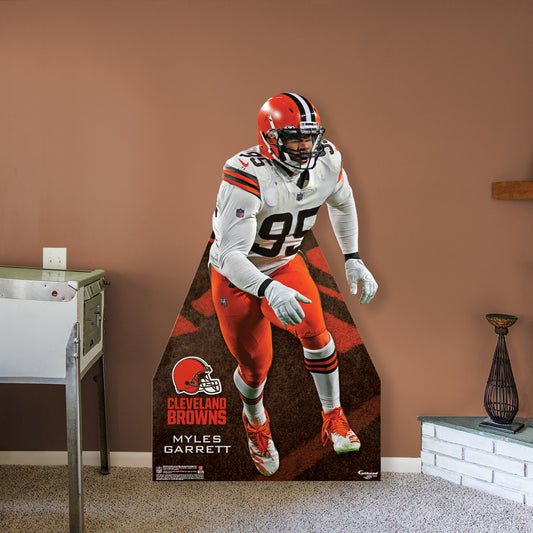 Cleveland Browns: Myles Garrett 2022  Life-Size   Foam Core Cutout  - Officially Licensed NFL    Stand Out