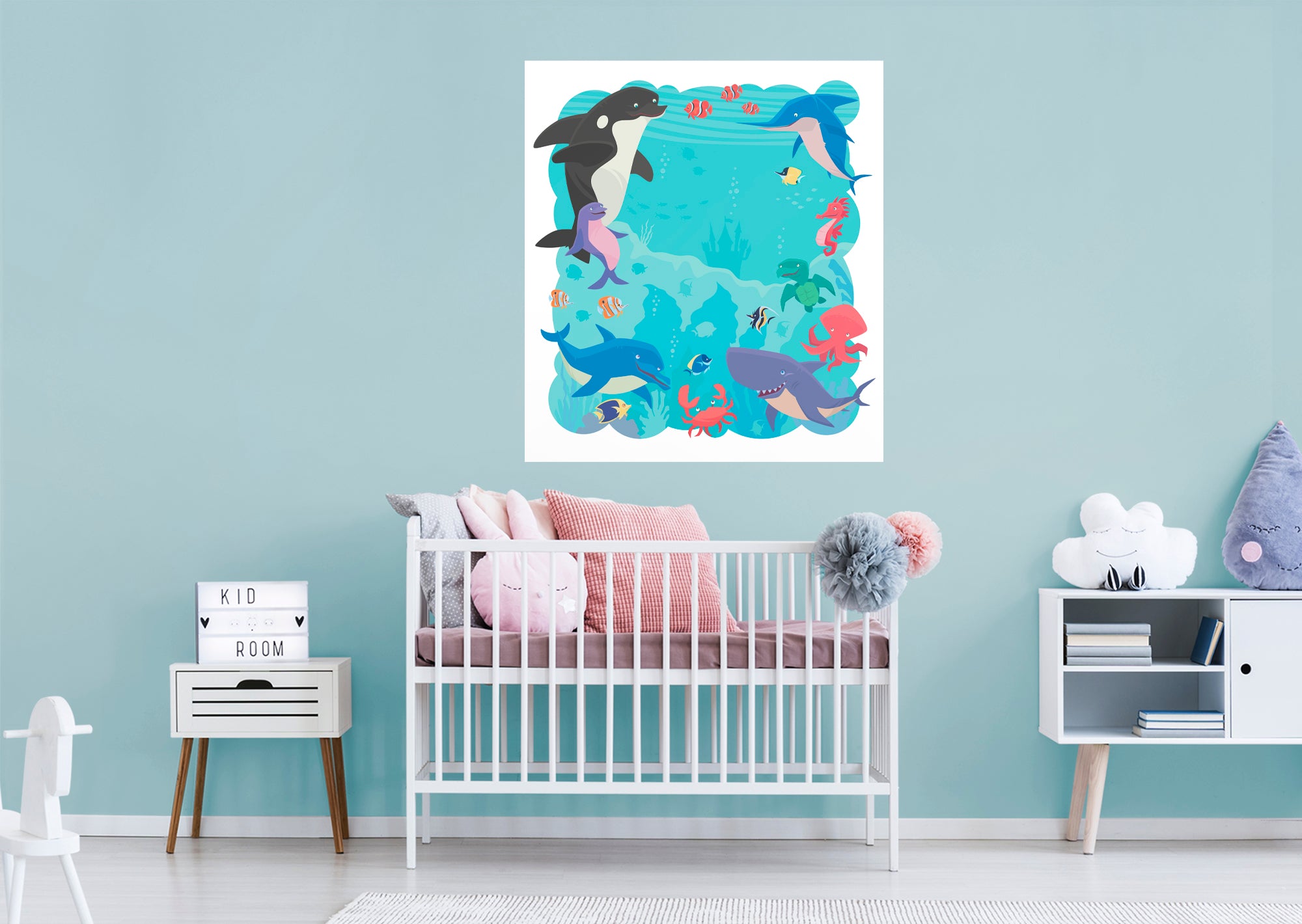 Nursery: Depth of the Ocean Dry Erase - Removable Wall Adhesive Decal