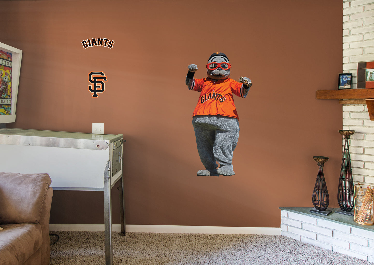 San Francisco Giants: Lou Seal 2021 Mascot - MLB Removable Wall Adhesive Wall Decal Large
