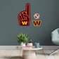 Washington Commanders: Foam Finger - Officially Licensed NFL Removable Adhesive Decal