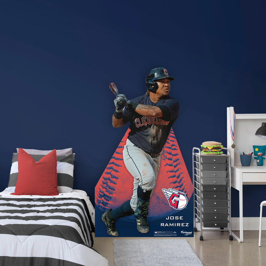 José Ramírez - Life-Size Stand Out - Official MLB - Cleveland Guardians - Foam Core Cutout
