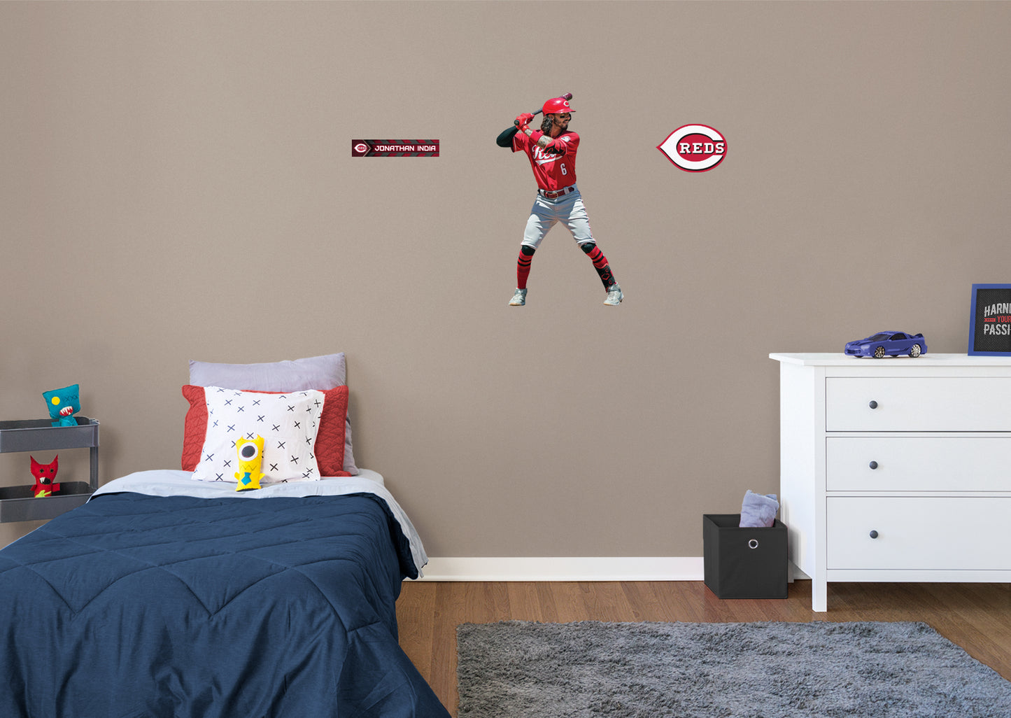 Cincinnati Reds: Jonathan India - Officially Licensed MLB Removable Adhesive Decal
