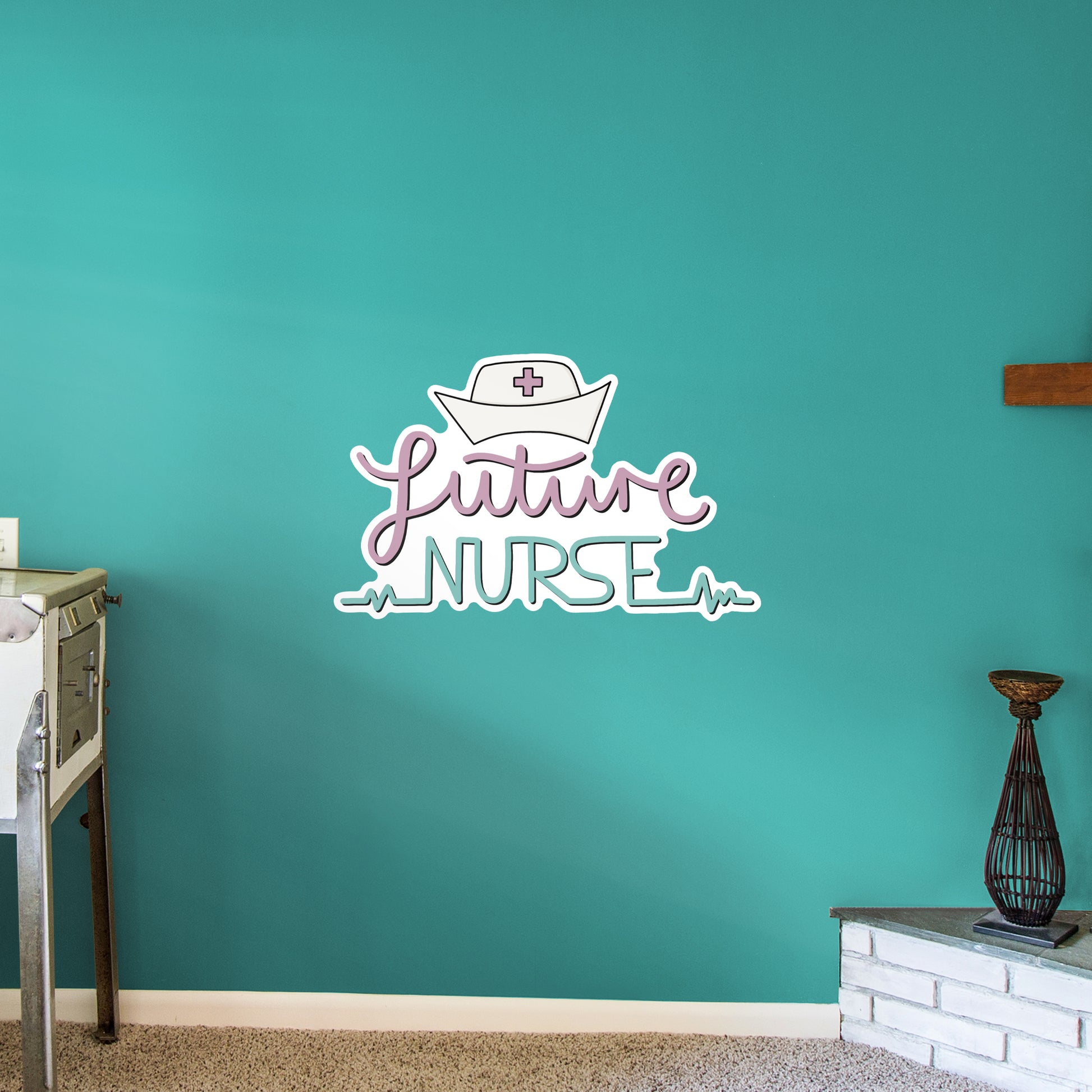 Future Nurse - Officially Licensed Big Moods Removable Wall Decal - Fathead | Giant Decal (31W x 50H) | Premium Wall Decals, Big Heads & More.