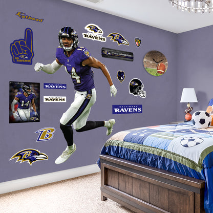 Baltimore Ravens: Kyle Hamilton         - Officially Licensed NFL Removable     Adhesive Decal