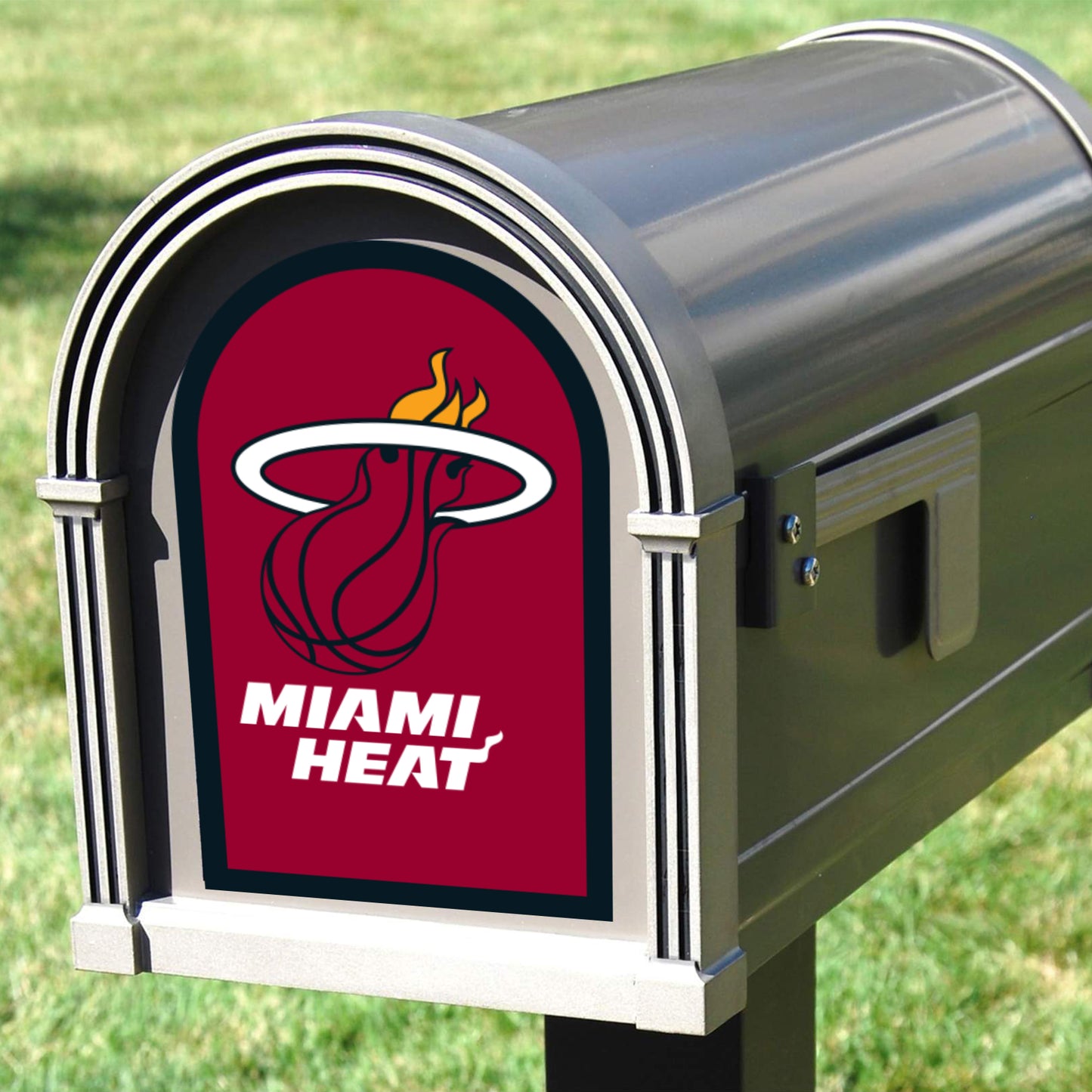 Miami Heat:  Mailbox Logo        - Officially Licensed NBA    Outdoor Graphic