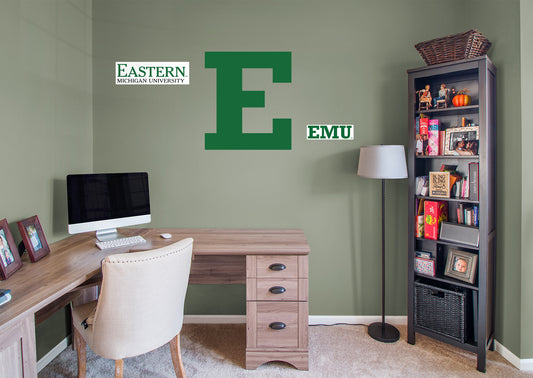 Eastern Michigan Eagles:          - Officially Licensed NCAA Removable Wall   Adhesive Decal