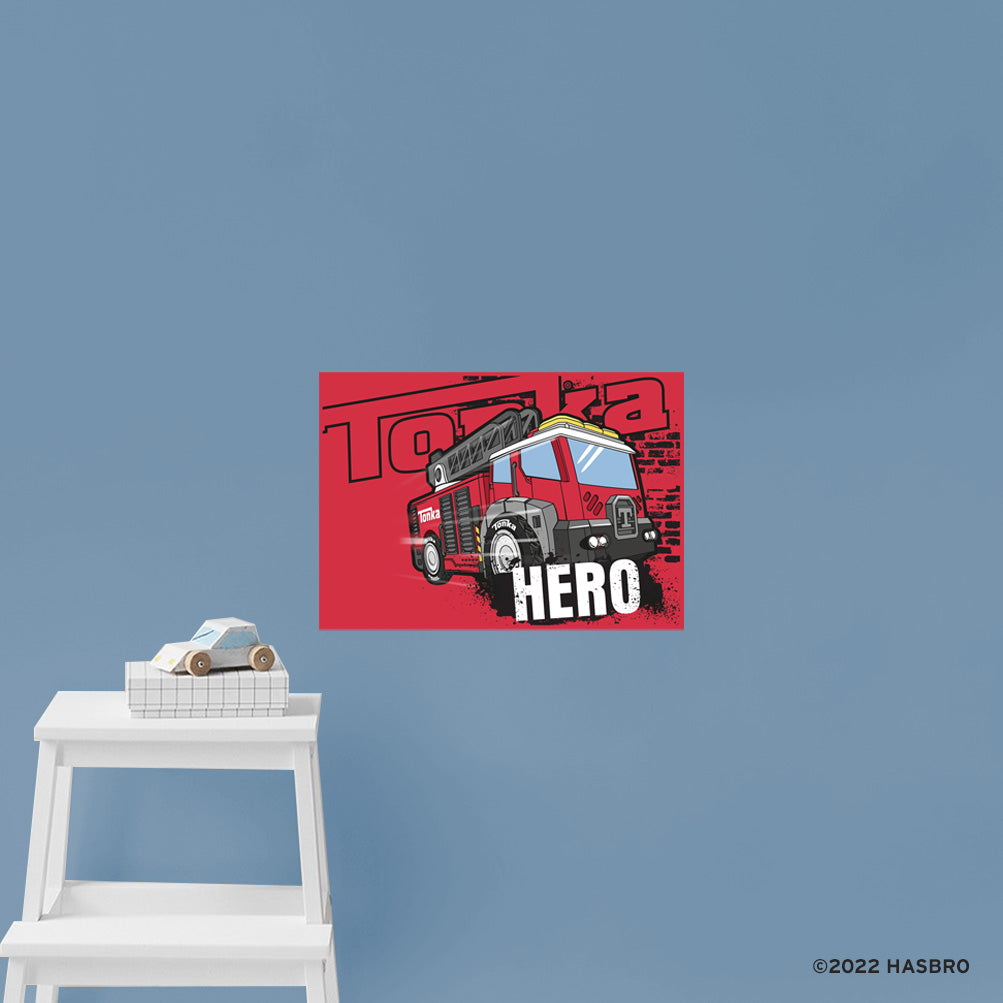 Tonka Trucks: Fire Truck Hero Poster - Officially Licensed Hasbro Removable Adhesive Decal