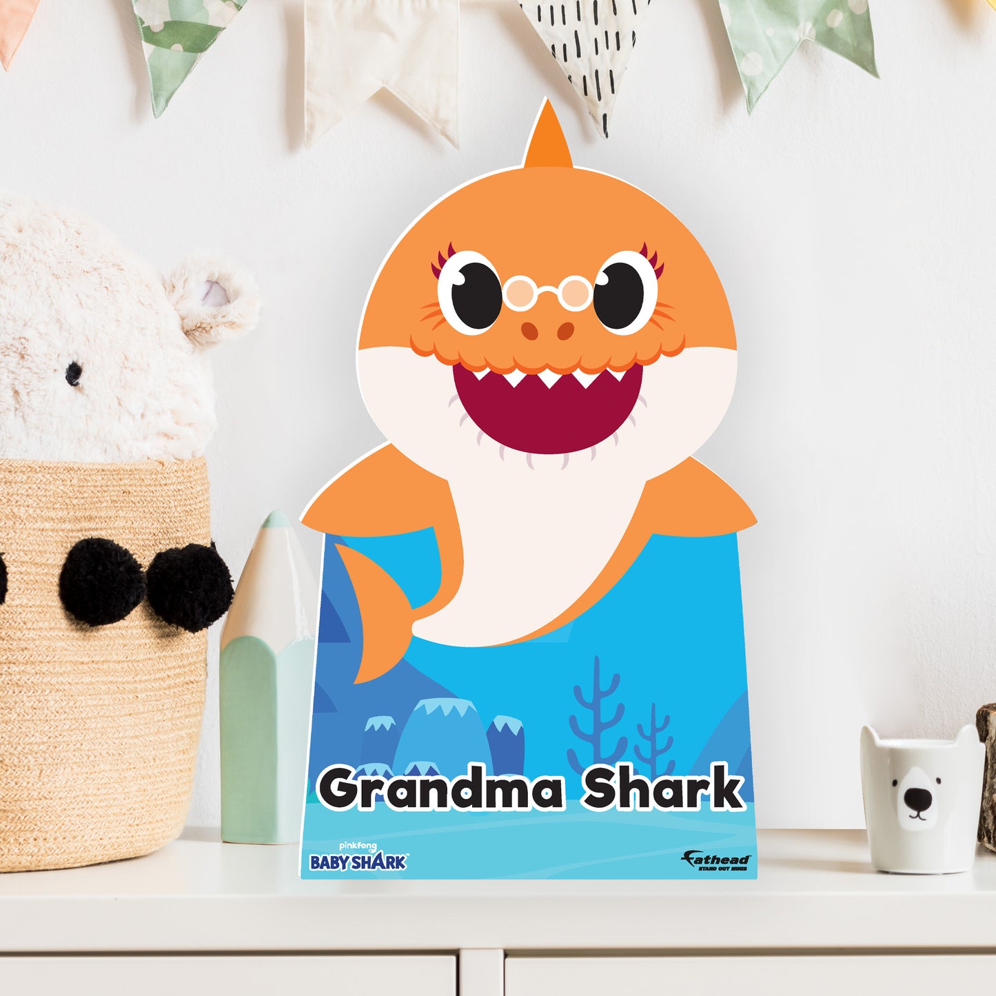 Baby Shark: Grandma Shark Mini   Cardstock Cutout  - Officially Licensed Nickelodeon    Stand Out