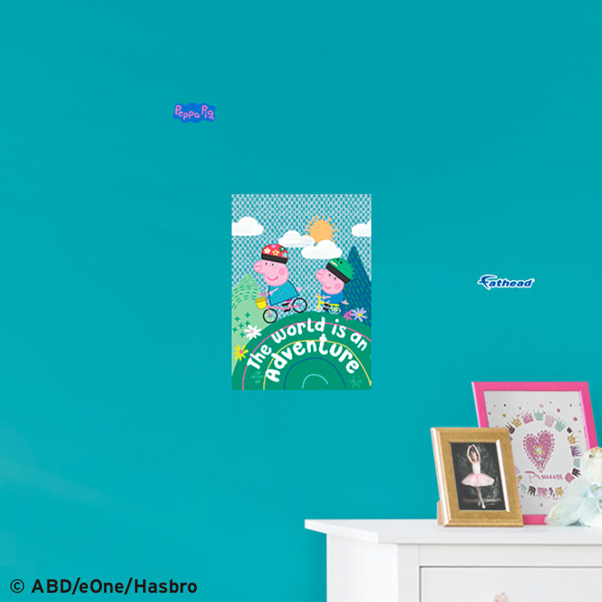 Peppa Pig: World Adventure Poster - Officially Licensed Hasbro Removable Adhesive Decal