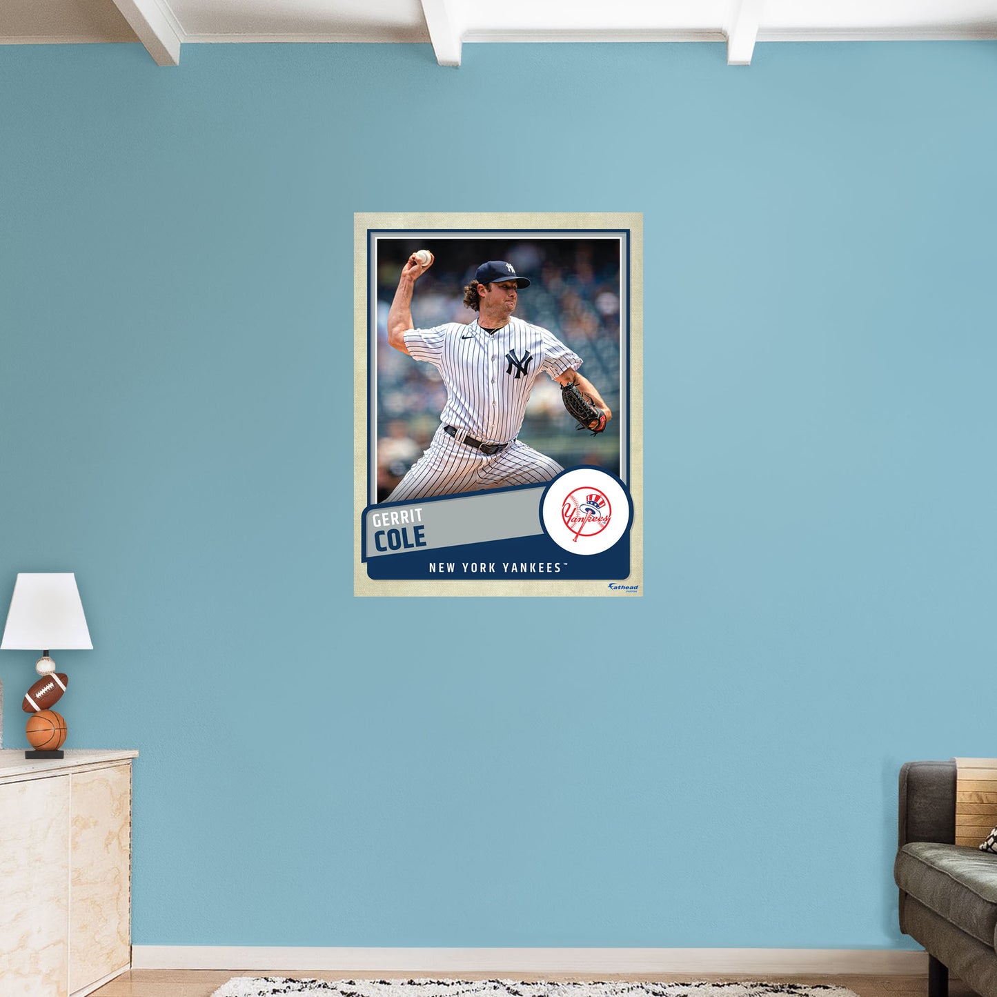 New York Yankees: Gerrit Cole  Poster        - Officially Licensed MLB Removable     Adhesive Decal