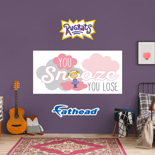 Rugrats:  You Snooze You Loose Poster        - Officially Licensed Nickelodeon Removable     Adhesive Decal