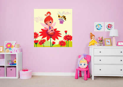 Nursery:  Bee Mural        -   Removable Wall   Adhesive Decal