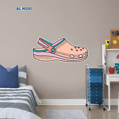 Slip On Sandal (Multi-Color)        - Officially Licensed Big Moods Removable     Adhesive Decal
