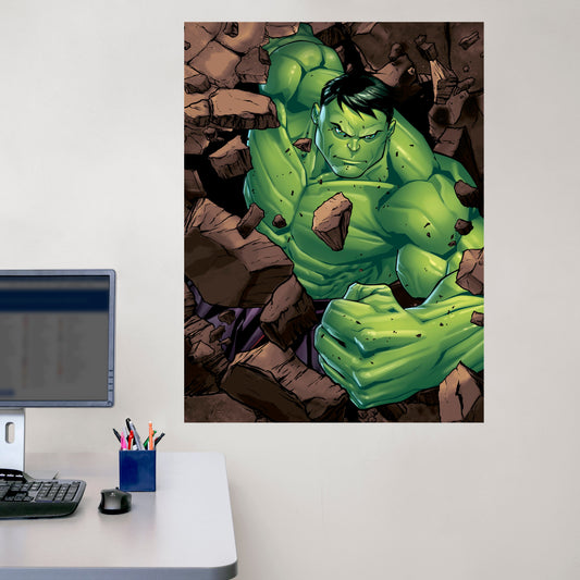 Avengers: Hulk Realbig Mural        - Officially Licensed Marvel Removable Wall   Adhesive Decal