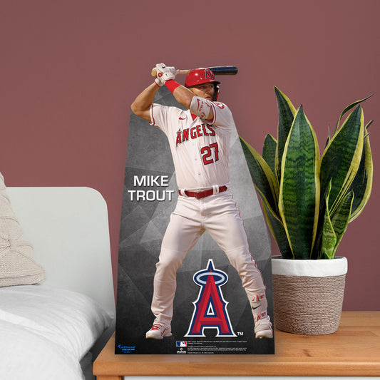Los Angeles Angels: Mike Trout   Mini   Cardstock Cutout  - Officially Licensed MLB    Stand Out