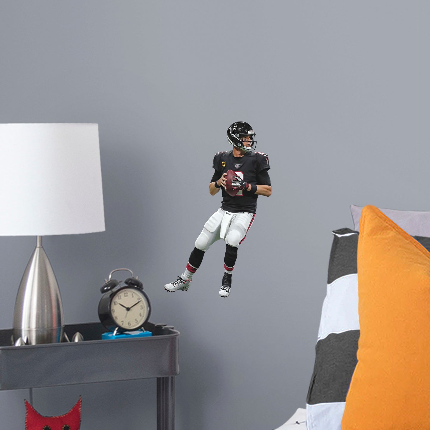 Atlanta Falcons: Matt Ryan Throwback        - Officially Licensed NFL Removable Wall   Adhesive Decal