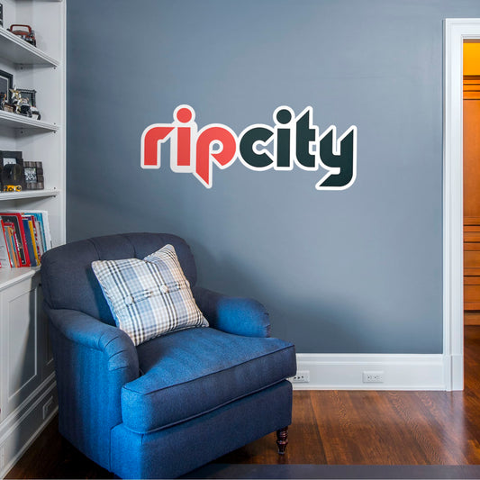 Portland Trail Blazers: Rip City Logo - Officially Licensed NBA Removable Wall Decal