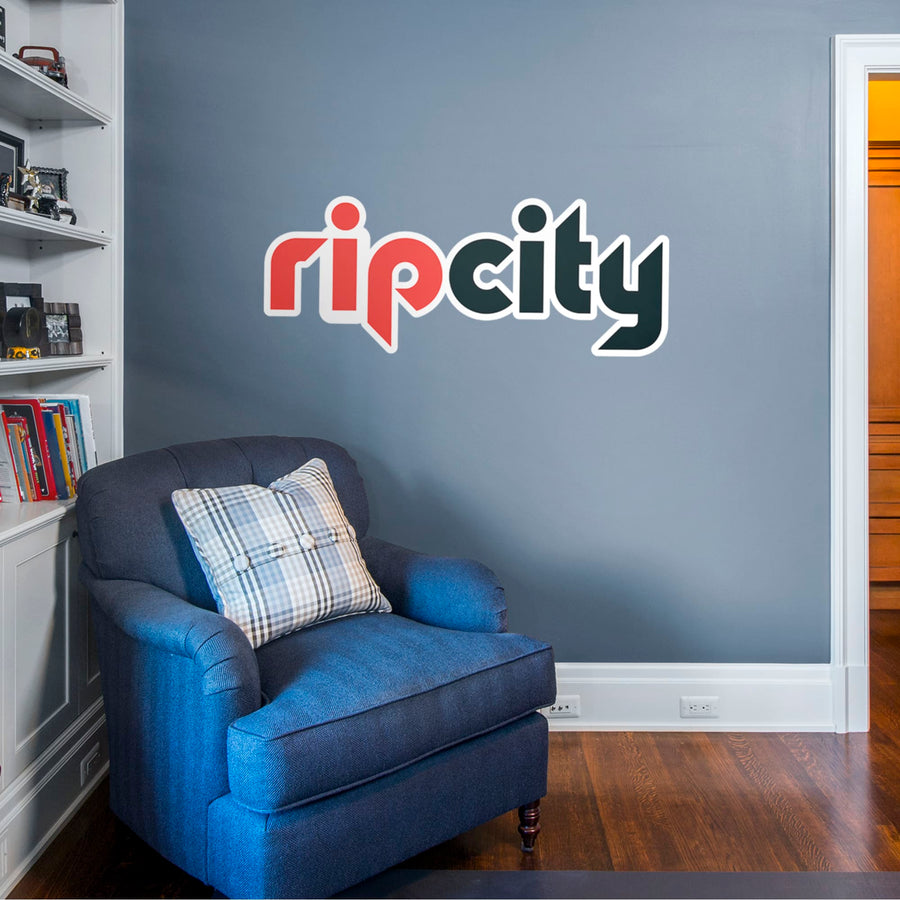 Rip City Logo - RealBig Collection - Official NBA - Portland Trail Blazers - Reusable Vinyl Wall Decals