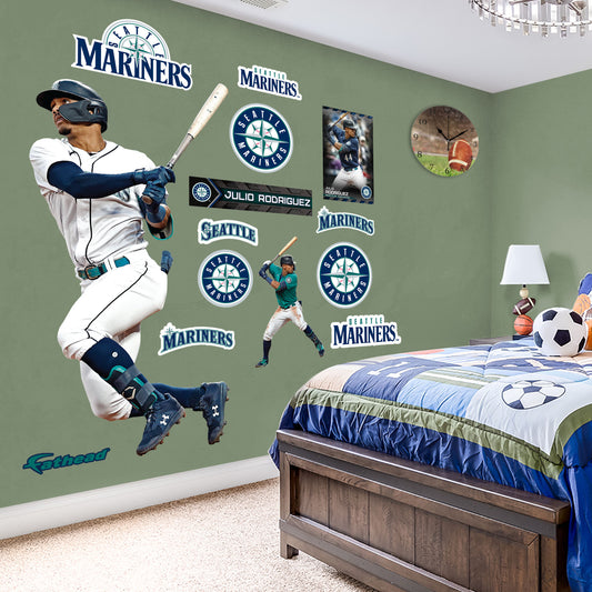 Seattle Mariners: Julio Rodriguez 2022 Swing        - Officially Licensed MLB Removable     Adhesive Decal