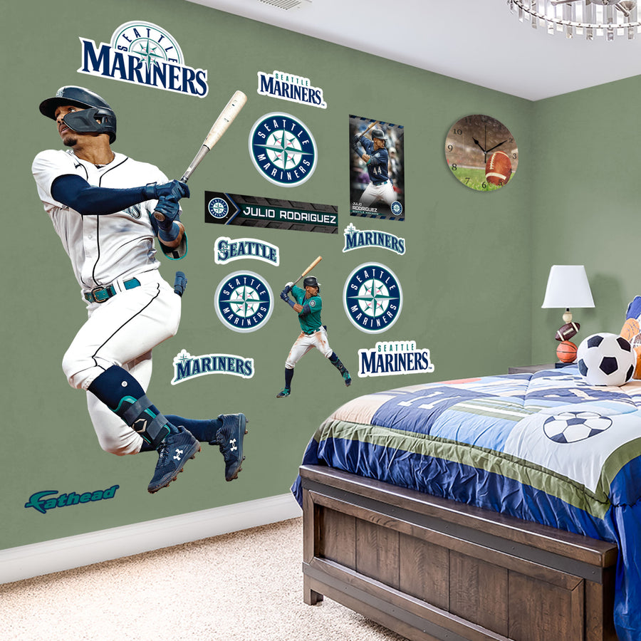 Julio Rodriguez - RealBig Swing Collection - Official MLB - Seattle Mariners - Reusable Vinyl Wall Decals
