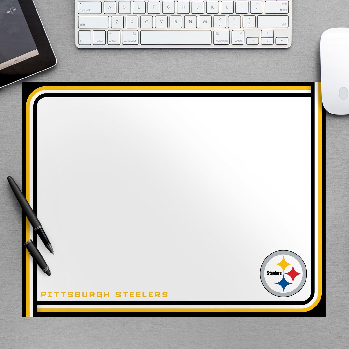 Pittsburgh Steelers:  Dry Erase Whiteboard        - Officially Licensed NFL Removable Wall   Adhesive Decal