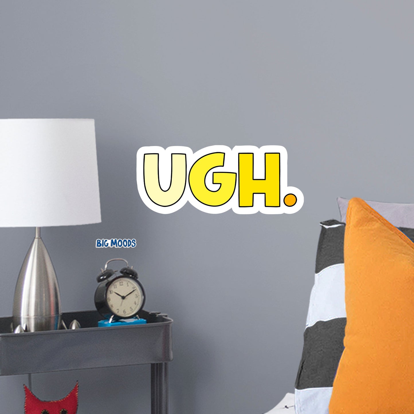 Ugh (Yellow)        - Officially Licensed Big Moods Removable     Adhesive Decal