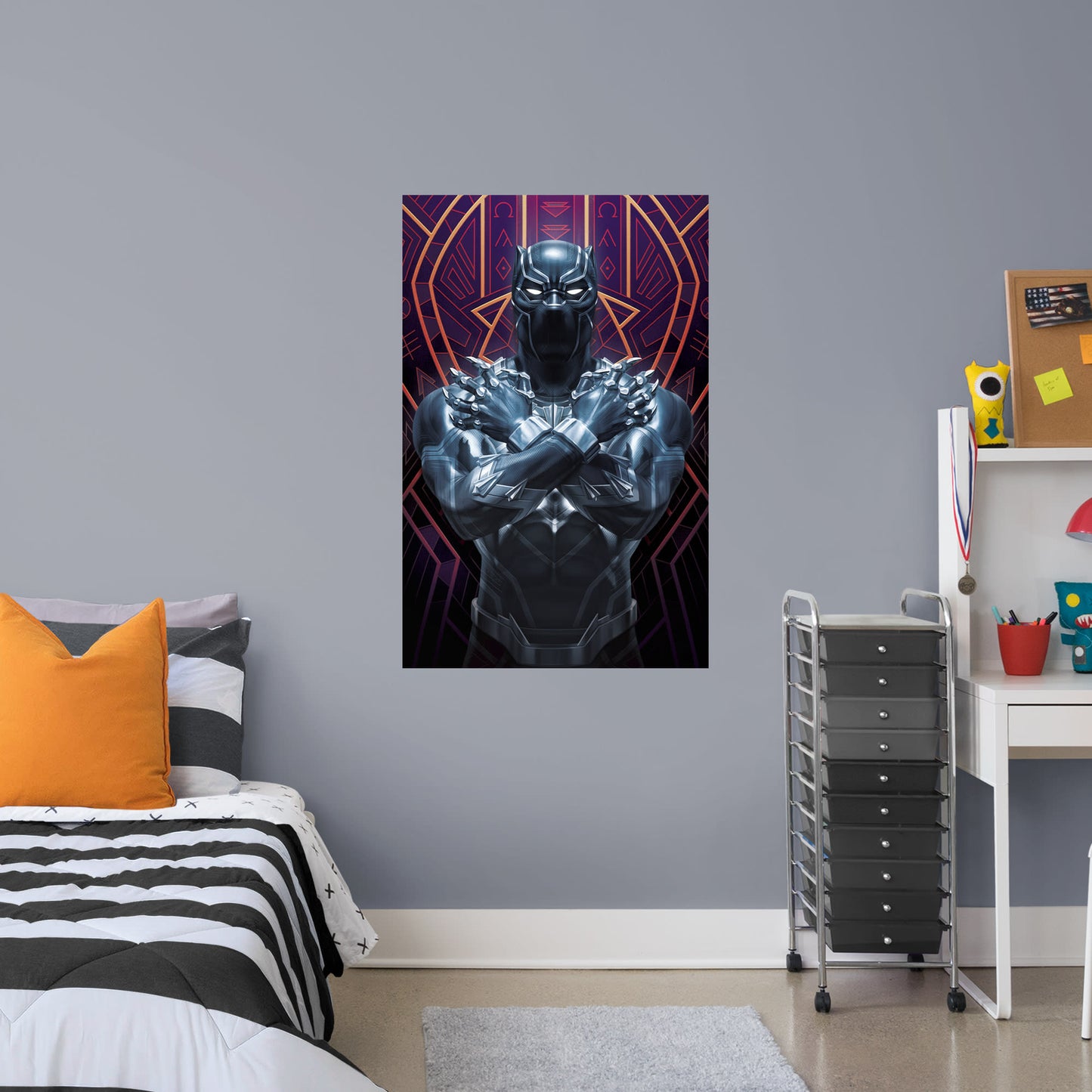 Black Panther:  Movie Mural        - Officially Licensed Marvel Removable Wall   Adhesive Decal