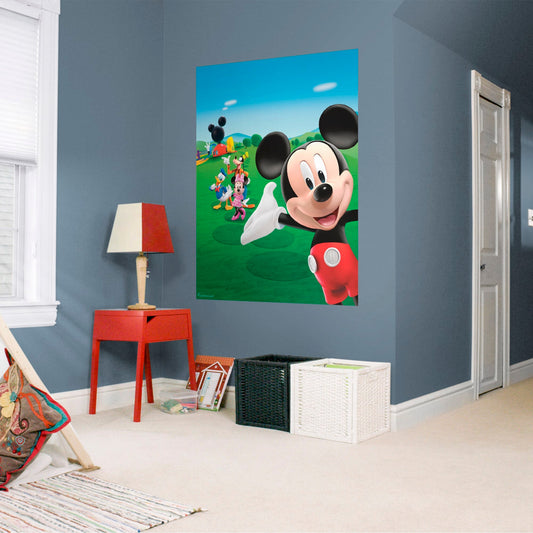 Mickey Mouse Clubhouse:  Mural        - Officially Licensed Disney Removable Wall   Adhesive Decal