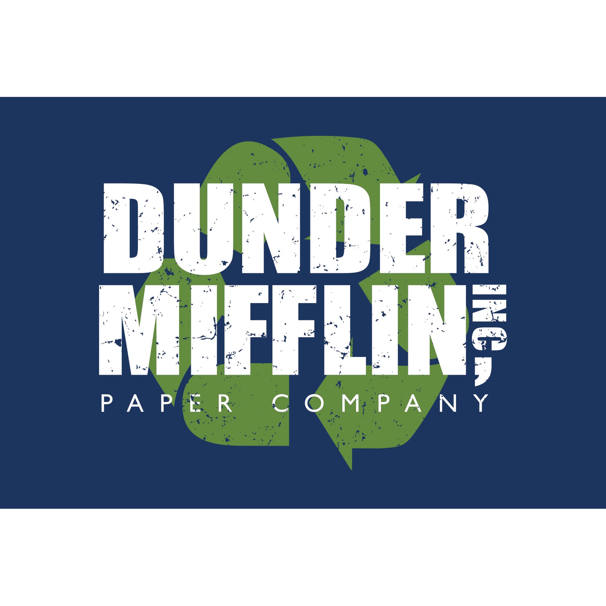 Dunder Mifflin Paper Company Blue Vinyl Sticker - Official The Office  Merchandise