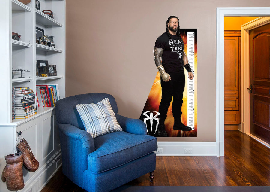 Roman Reigns - Growth Chart - Official WWE - Reusable Vinyl Wall Decal