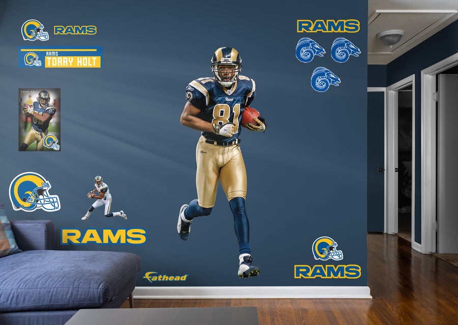 Torry Holt - RealBig Legend Collection - Official NFL - St. Louis Rams - Reusable Vinyl Wall Decals