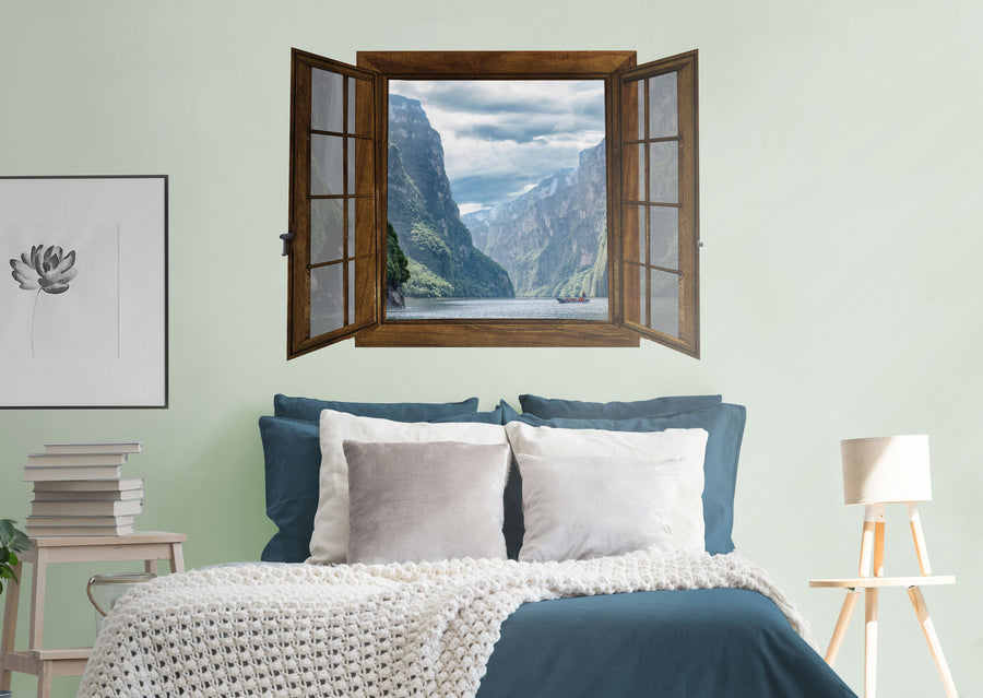 Home Decor:  Jungle Lost Boat        -   Removable Wall   Adhesive Decal