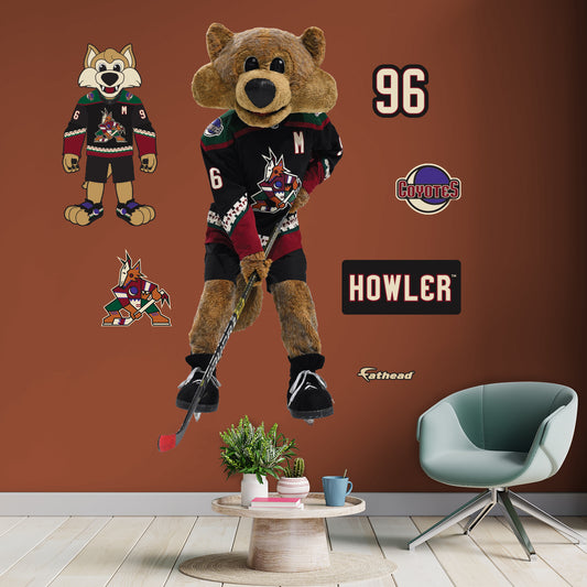 Arizona Coyotes: Howler  Mascot        - Officially Licensed NHL Removable     Adhesive Decal