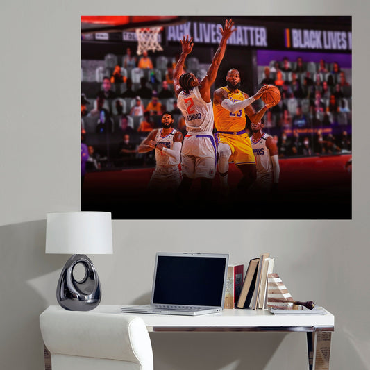 Clippers vs Lakers 2020 Realbig Mural        - Officially Licensed NBA Removable Wall   Adhesive Decal