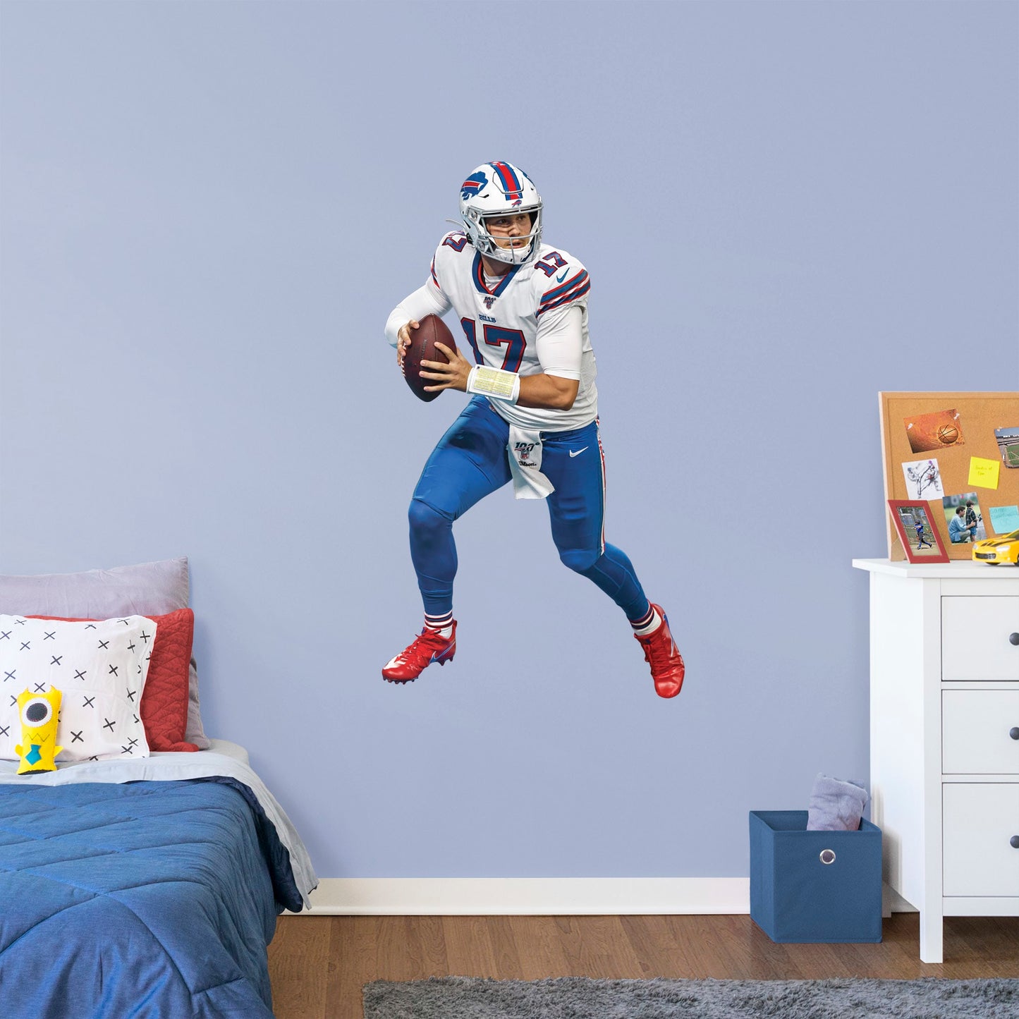 Buffalo Bills: Josh Allen Scramble        - Officially Licensed NFL Removable Wall   Adhesive Decal