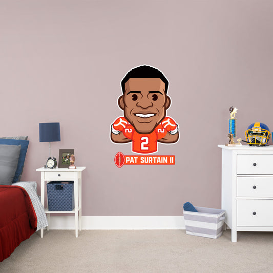 Denver Broncos: Pat Surtain II  Emoji        - Officially Licensed NFLPA Removable     Adhesive Decal