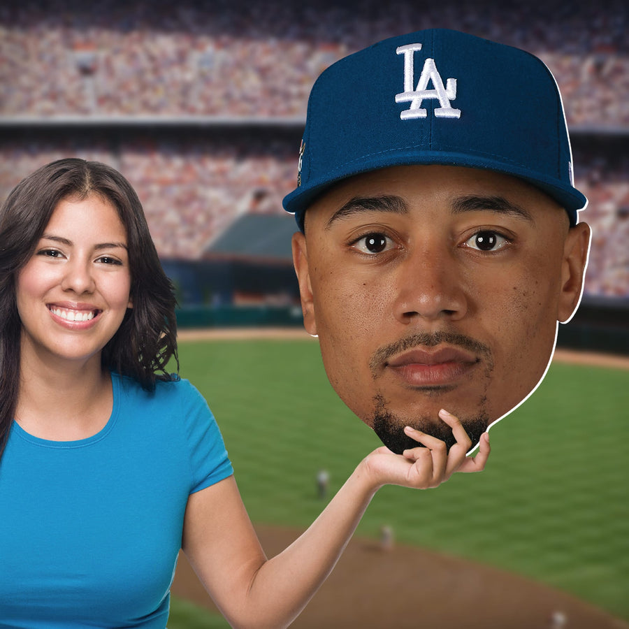 Mookie Betts - Big Head - Official MLB - Los Angeles Dodgers - Foam Core Cutout