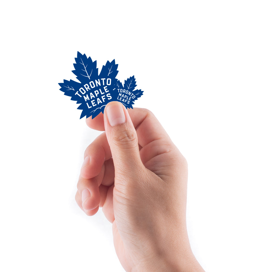 Toronto Maple Leafs - 5 Logo Minis (Mixed Sizes) - Official NHL - Reusable Vinyl Decals