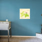 Maps of Asia: Tajikistan Mural        -   Removable Wall   Adhesive Decal