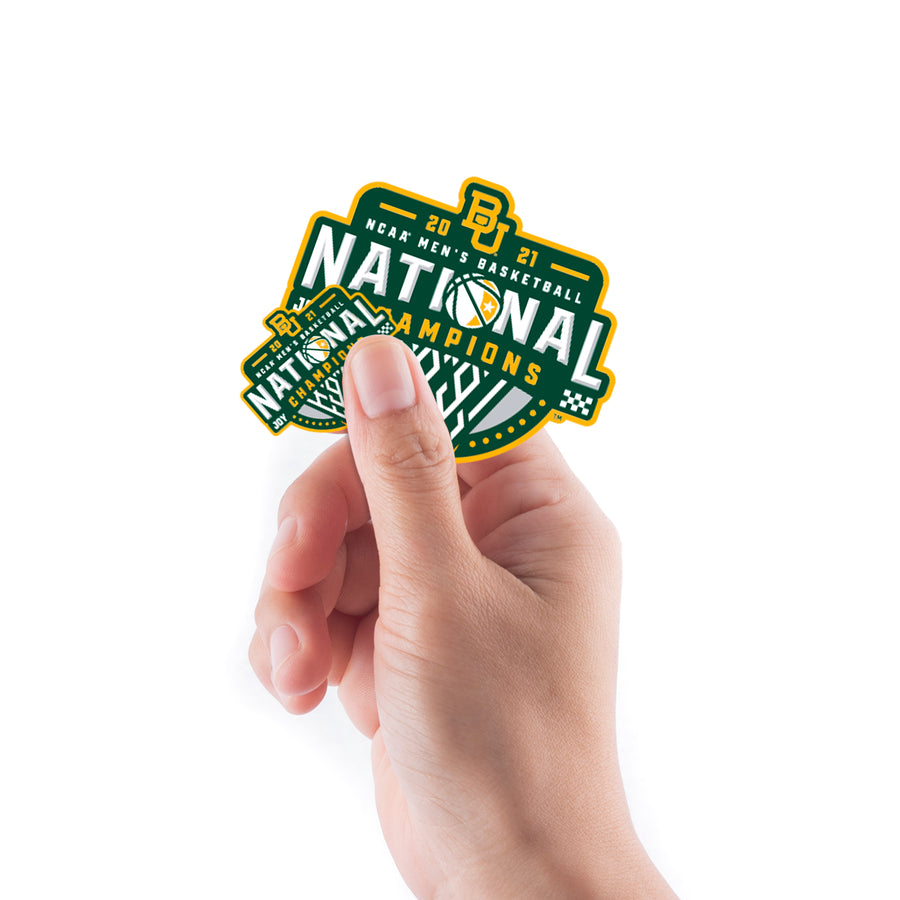 Baylor Bears - RealBig 2021 Basketball Champions Collection - Official NCAA - Baylor University - Reusable Vinyl Wall Decals